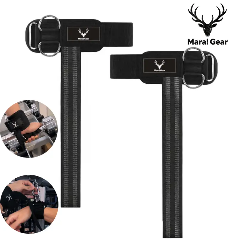 Heavy Duty Lifting Straps with Reinforced Double D-Ring System for Durability, Full-Coverage Silicone Anti-Slip Upgrade, Widened & Thickened Wrist Protection for Deadlifts, Pull-Ups & Cable Training gym