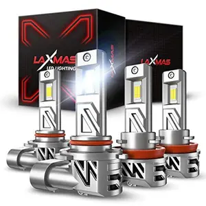 2006 Toyota 4Runner 9005/HB3 H11/H9/H8 240W 6500K White IP68 LED Headlight Bulbs 2Pairs Laxmas LM3