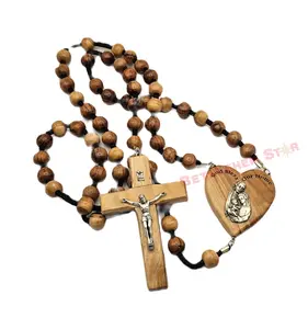 Olive Wood Medium Wall Rosary From the Holy Lands
