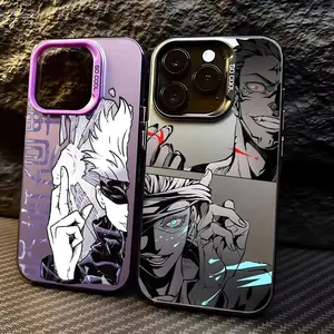 Hot Anime J-Jujutsu K-Kaisen Gojo Phone Case for iPhone 17 Air 16 15 14 13 12 11 Pro Max Plus, Candy Matte Shockproof Back Cover