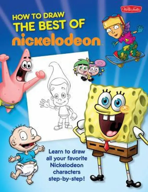 USED Book - Best of Nickelodeon: Learn to draw all your favorite Nickelodeon characters, step by step (Nick How To Draw) by The Creative Team at Walter Foster Publishing (Paperback) - english