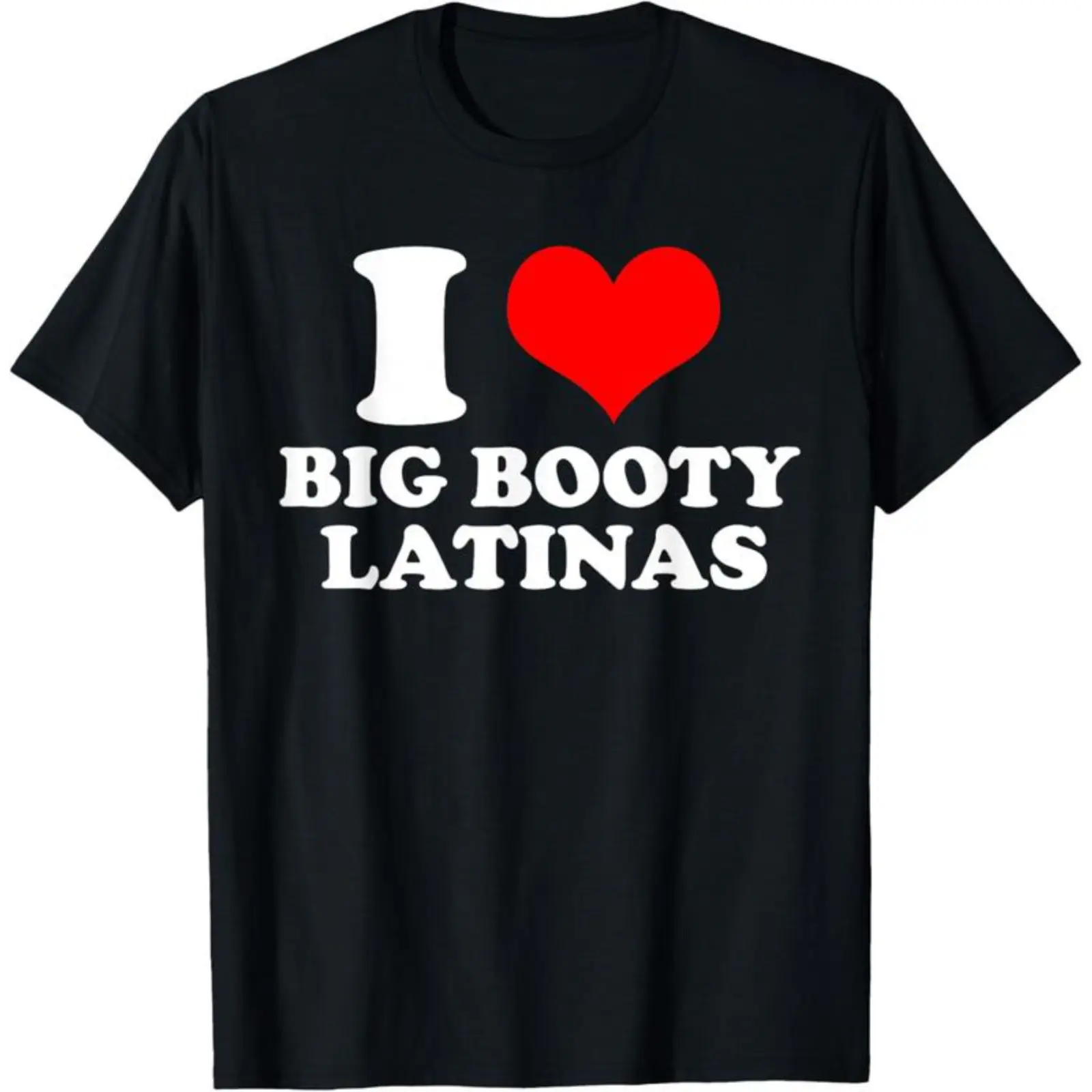 100%cotton  I Love My Big Booty Latinas Matching Red Heart GF Graphic T-Shirt