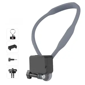 Phone Camera Neck Mount Kit  Compatible with DJI Action 3/4, Insta360, Action Cameras, and Smartphones (2-in-1 Design); Screw-Secured for Greater Stability than Magnetic Mounts; A Secure Mounting Solution for First-Person View Filming During Outdoor