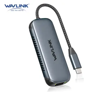 WAVLINK USB C to Ethernet Adapter 2.5Gbps with 95W PD, 2500Mbps USB-C to RJ45 Network Converter (USB4, Thunderbolt 3/4/5 Compatible), Aluminum Case for Windows, Mac OS, iPad OS and More.