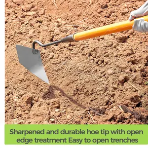 Handleless Centrifugal Plowing Hoe 33cm Manganese Steel for Hard Soil Breaking & Trench Digging Soil Loosening Tool Garden Hoe Durable Gardening Tools