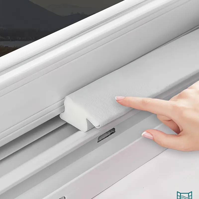 Soundproof Noise Reduction Window Seal Strip 1 Roll Z-Shaped Plastic Window Sealing Strip - Easy Install, Windproof, Soundproof for Sliding Windows, Durable Door and Window Seal, Sound Insulation, Christmas Gift