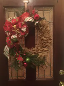 Presents Under the Tree is an Interchangeable Enhancer for Christmas Wreaths, for Holiday home Decor, Versatile Design Ideal for mantles, banisters, or even dining room arrangements