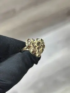 14K Heart Nugget Ring size 7