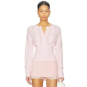 MAJORELLE Lilyana Cardigan in Blush