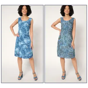 Attitudes by Renee Petite Reversible Printed Como Jersey Dress