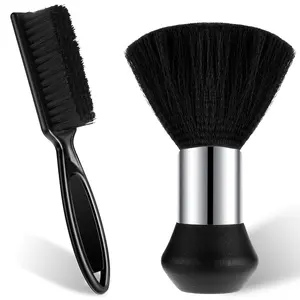 2Pcs Barber Neck Duster Brush, Premium Hair Cutting Cleaning Hairbrush Styling Tool for Cleaning Hair Around Neckline and Ears