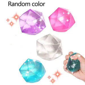 1pc-Maltose diamond shape pinch music decompression toy transparent diamond shape high value decompression artifact extrusion (color random)
