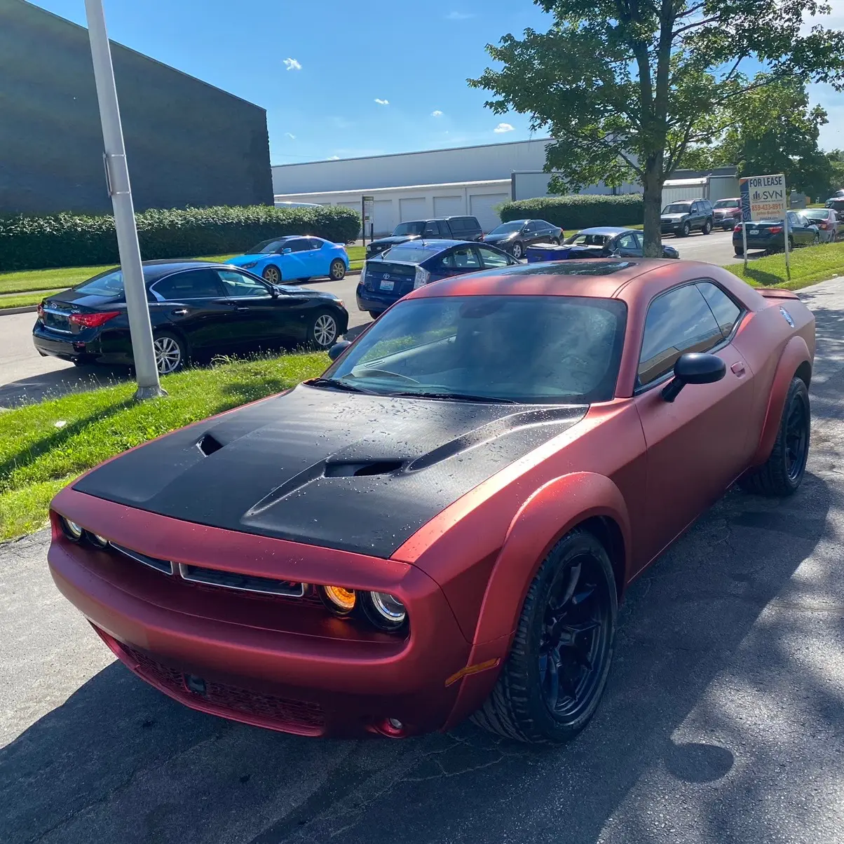 TYPEZ- Satin Lava Red Vinyl wrap film (5x60ft)