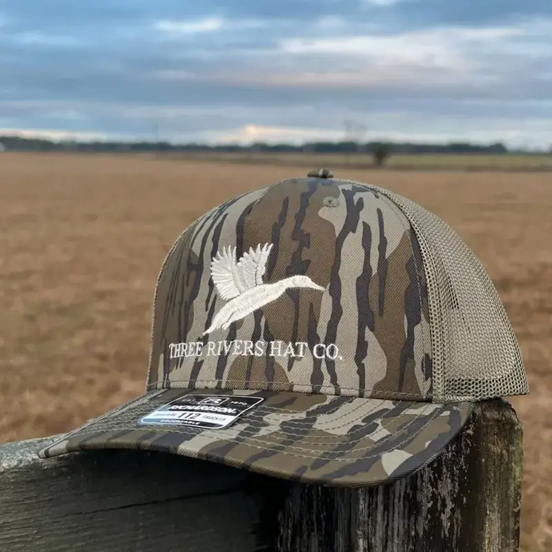 Classic Flying Mallard - Trucker Snapback Mesh Hat Embroided Hat