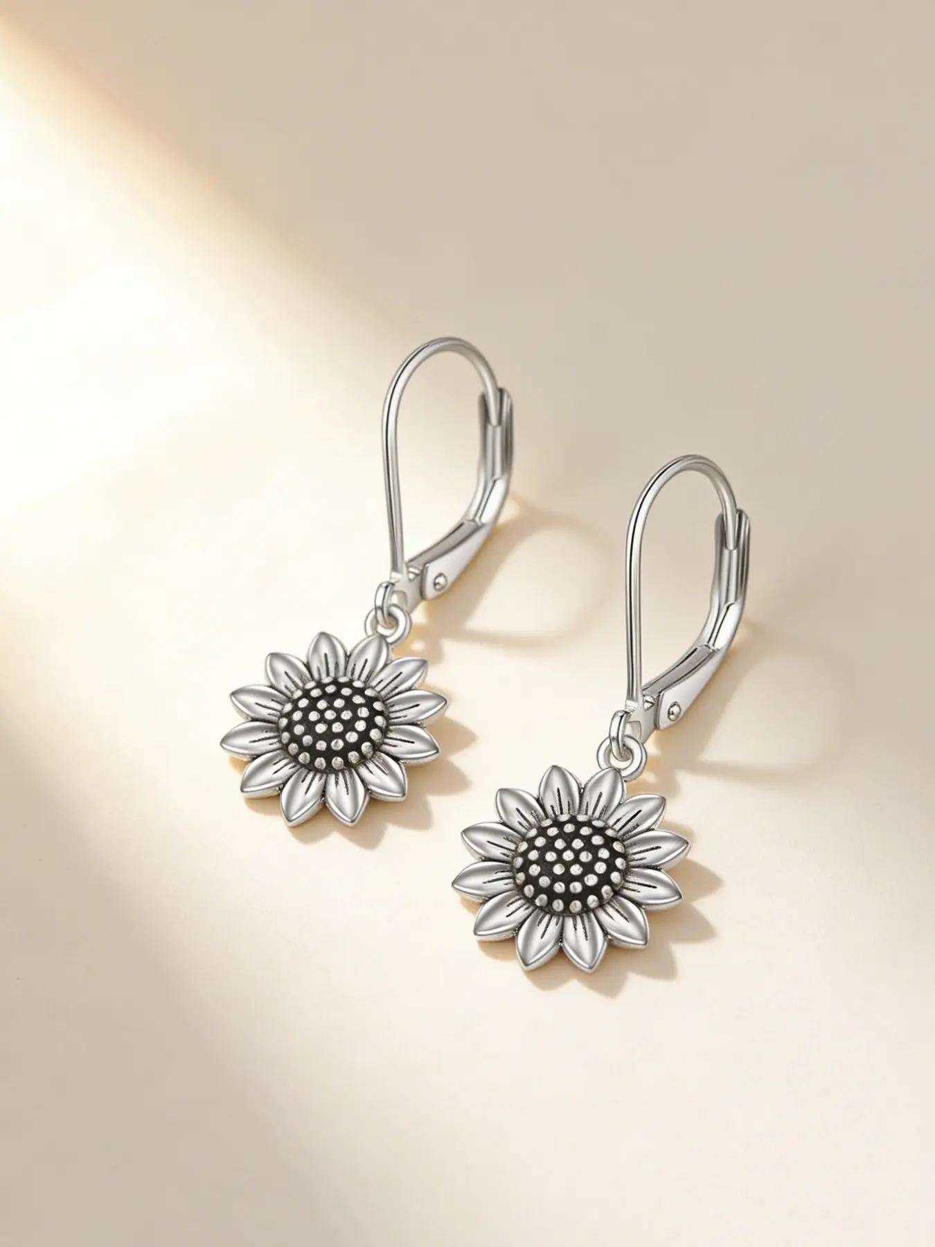 Elegant Sunflower Dangle Earrings, Fashionable Nickel-Free Studs, Hypoallergenic Jewelry, Perfect for Daily Wear, Gift for Friends