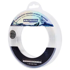 【Summer Wins】KastKing DuraBlend Monofilament Leader Line - Premium Saltwater Mono Leader Materials - Big Game Spool Size 120Yds/110M SummerVibes