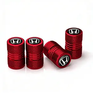 4 pieces for Honda car tire valve stems, tire valve caps, car tire caps, suitable for medium-, small-sized, motorcycle tires
