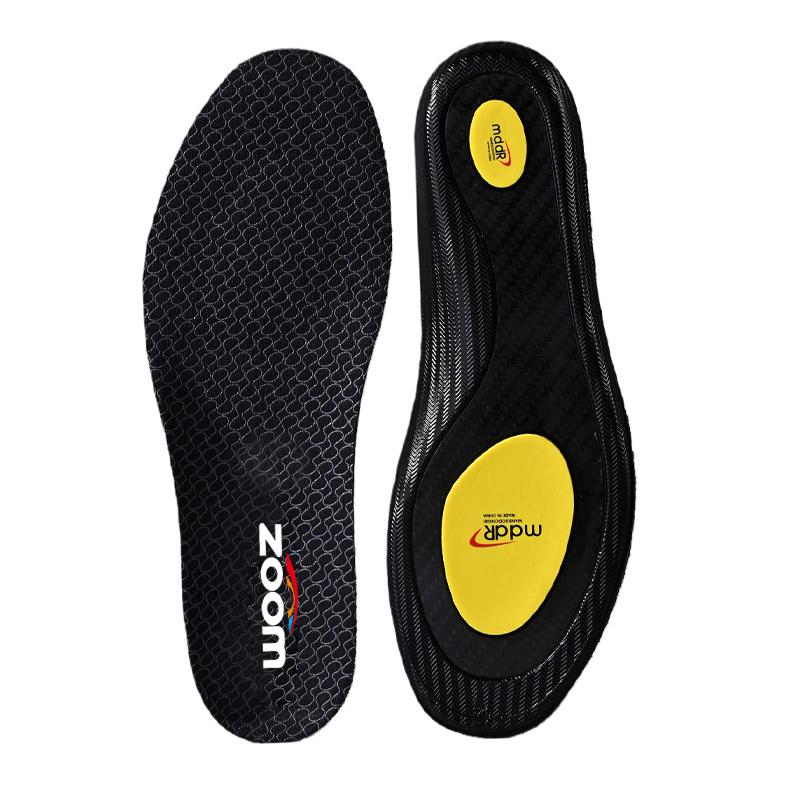 Unisex Full-Palm Carbon Plate Shoe Insoles, Soft High-Elastic Shock-Absorbing Arch Support, Breathable Anti-Slip Soles for Sports Footwear, All-Seasons Outdoor Use (5207)