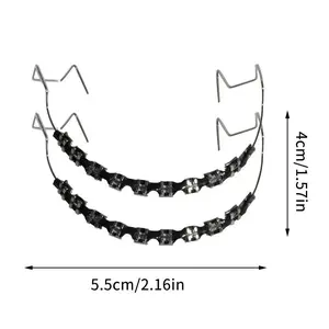 1 Pair Fashion Braces  Colorful Set Temporary Tooth Decoration with Metal Wires Metal Dental Bracket Orthodontic Ligature Ties High Quality Stylish Zipper Oral   Braces  Set   2026