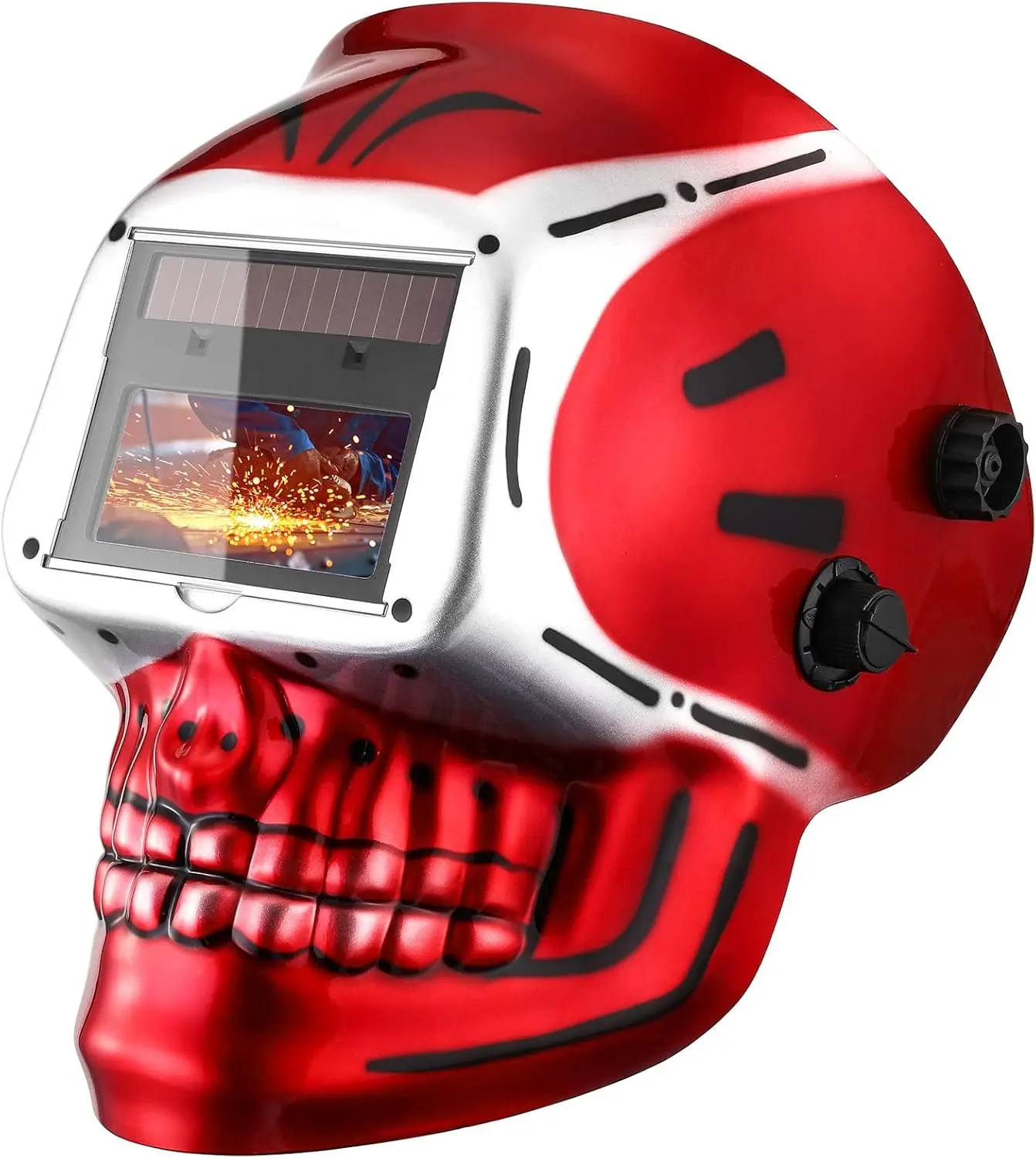 Welding Helmet True Color Solar Powered Auto Darkening Welder Mask Hood for Professional Welders with Solar Powered Design and Auto Darkening Technology