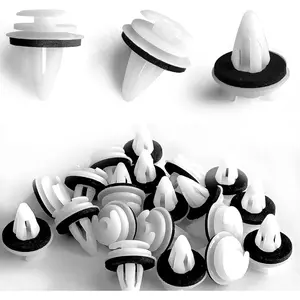 20Pcs Door Trim Panel Retainer Clips with Seal Ring Replacement for BMW # 51411973500   Series 3, 5 & 7 E46 E36 E34 E38 E39