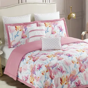 7 Piece Comforter and Decorative Pillow Set Various Styles by Sweet Home Collection