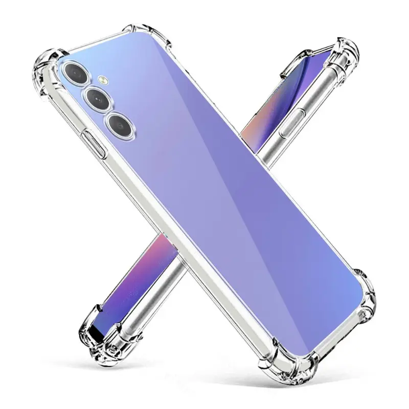 3pcs Smartphone Case with 2 Clearhd Screen Protectors, Shockproof Clear Case for Samsung A27 A17 A16 A36 A56 A15 A25 A35 A55 A14 A34 A54 A52 A33 A53 4g 5g