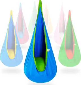 Christmas Gift,Pod Swing with Inflatable Pillow, Hanging Hammock Swing for Indoor & Outdoor, Sensory Chair,Children's Gift,Kid's Gift