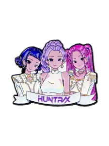 Magical Girl Group Cartoon Movie Enamel Pin, Fashion Personalized Design Brooch, Zinc Alloy Accessory, Perfect Gift for Her, All Seasons