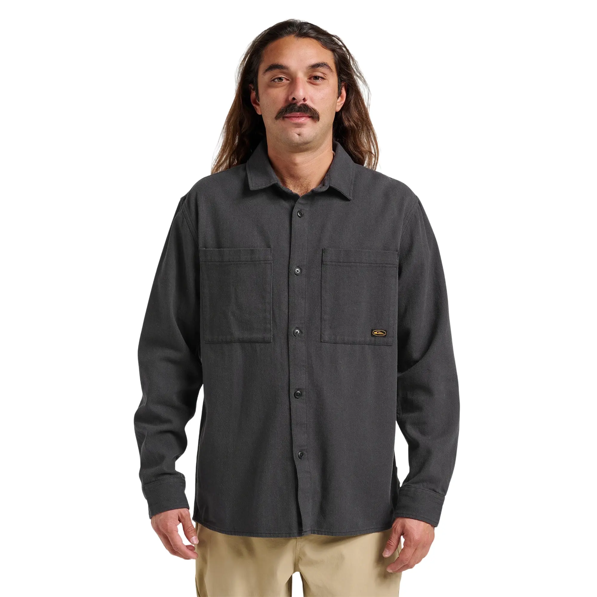 Quiksilver | Heron Long Sleeve Shirt | Breathable Soft Hand Feel | Everyday Wear & Casual Streetwear