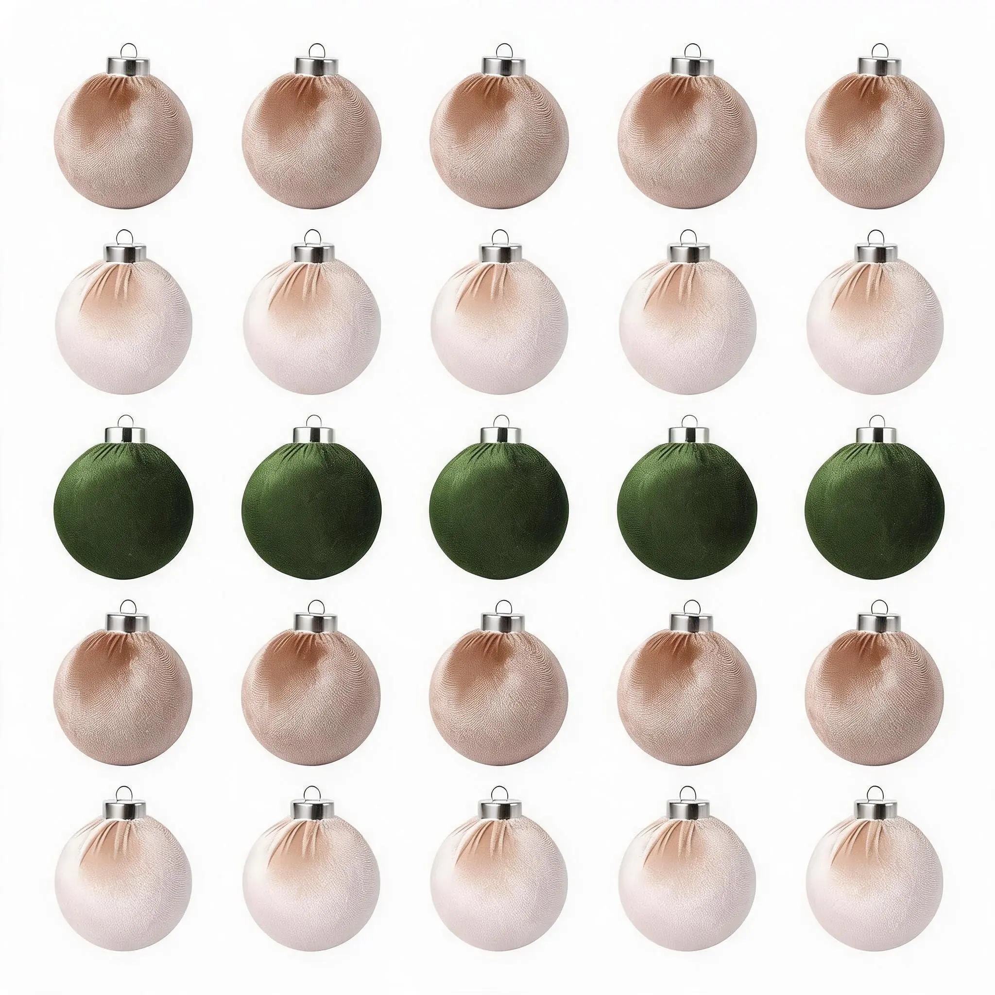 GARVEE 25-Pack 3.15-Inch Smooth Traditional Shatterproof Flocked Plastic Christmas Ball Ornaments Set - Elegant, Durable Baubles for Xmas Tree, Home Decor