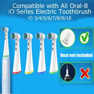 4/8 PCS for Oral B iO 2/3/4/5/6/7/7G/8/9/10 Electric Toothbrush Replacement Toothbrush Brush Heads Toothbrush Head Teeth Cleaner Smart Oral Care Cleansing Dental Plaque Remover