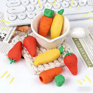 Jumbo Fruit Erasers for Kids, Non-Toxic Pencil Erasers for Students, Cute School & Classroom Stationery Supplies for Homework, Gifts, Party Favors