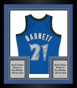 Framed Kevin Garnett Minnesota Timberwolves Autographed Mitchell & Ness Blue 2003-04 NBA 75th Anniversary Diamond Swingman Jersey - Fanatics Authentic Certified