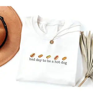 Hot Dog Shirt, Funny Retro Hotdog Tee, Bad Day to Be a Hotdog, Women's 4th of July Shirt, Memorial Day Shirt, Labor Day Shirt, 4th of July Outfits for Women, 4th of July Shirt for Women, T Shirts for Men, Patriotic Summer Graphic Tee