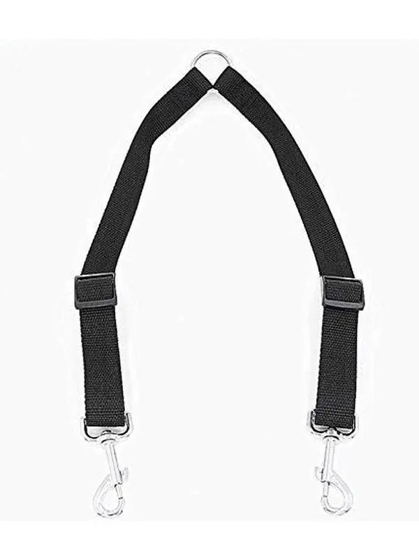 Double Dog Leash Coupler — Adjustable