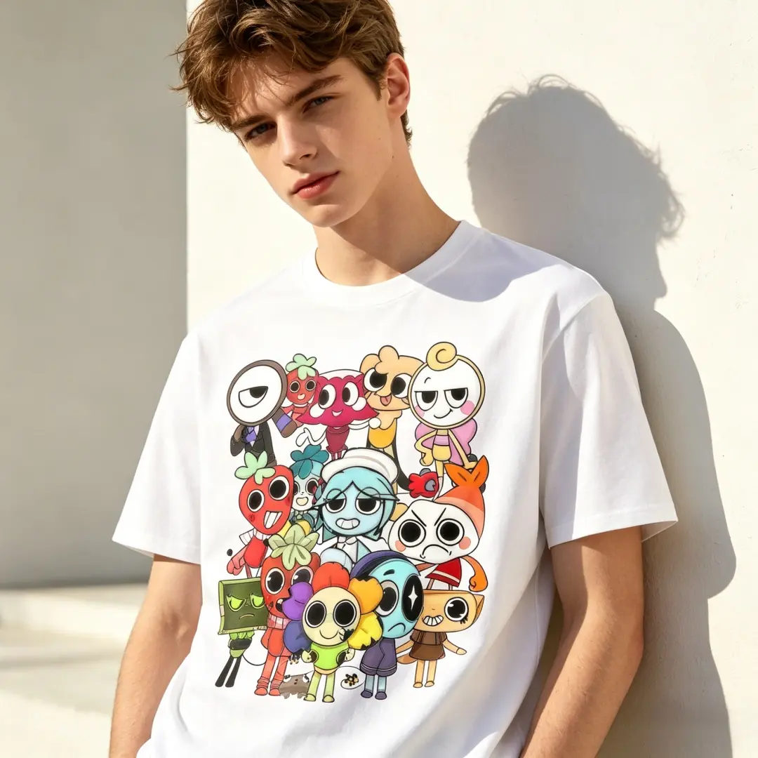 Women's Dandy's World Christmas Graphic Tee - Cotton Fabric, Fitted, Funny Print Shirt, Casual Style, 4X-5X Sizes