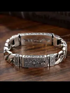 2026 Six-Character True Word Sanskrit Vintage Bat Ponytail Braid Unisex Bracelet, Unique Style, Suitable for Men and Women