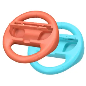 2pcs Game Handle Wheels for Nintendo Switch Racing Games, Ns Joycon Grip Frame with Thumbstick Grips, Compatible with 1/2 Models