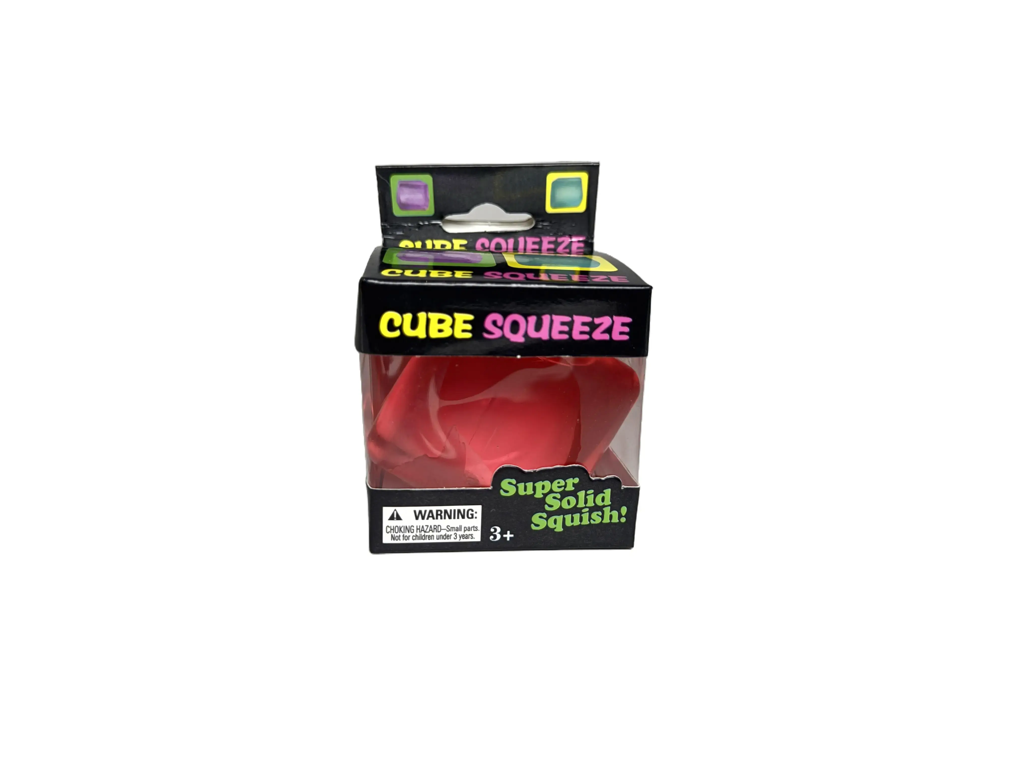 Stress Relief Squishy Cube Toy, Squeeze Fidget Toy for Kids