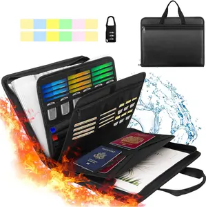 Important Document Organizer Folio Accordion File Organizer Expanding  Box with Zipper Labels 13 Pockets for Business Office Receipt TravelI