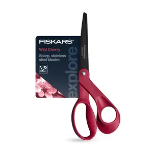 Fiskars Non-stick Explore Collection Scissors, Wild Cherry (8 in.) Fiskars Non-stick Explore Collection Scissors, Wild Cherry (8 in.)