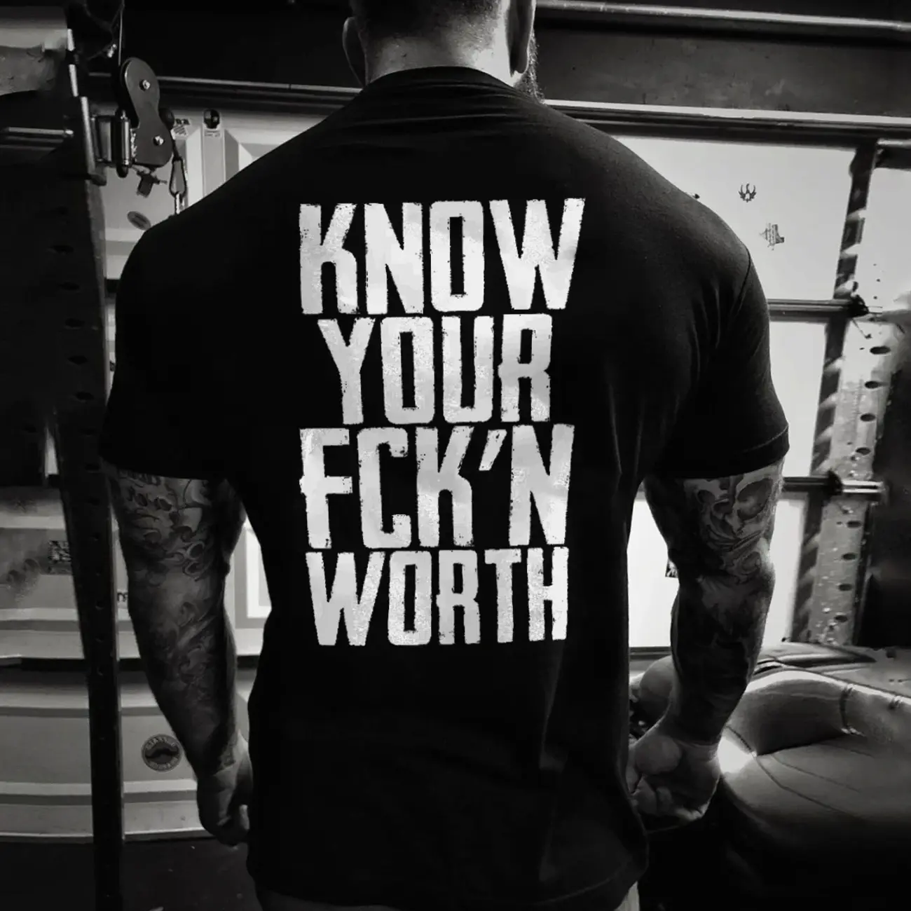 Know Your Fckn Worth Fitness T-shirt