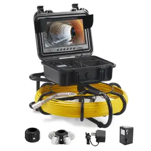 VEVOR Sewer Camera, 328ft/100m Cable, Waterproof IP68 Sewer Video Inspection Equipment, Drain Camera with 16 GB SD Card, DVR Function, 720P 9 LCD Monitor, LED LightsVEVOR Super Brand Day
