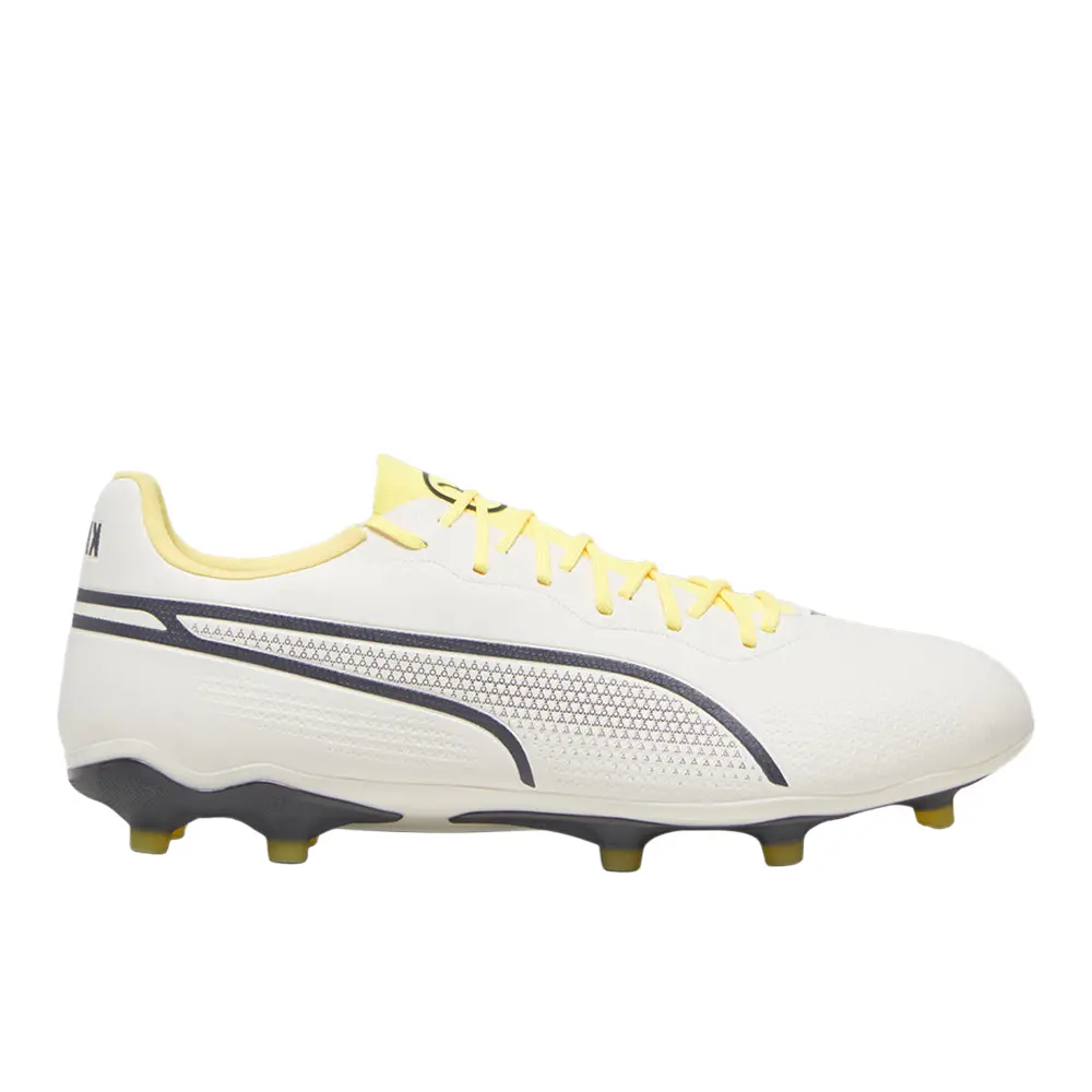 PUMA Mens King Pro Soccer Cleats Cleated, Firm Ground - Off White