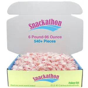 Starlight Peppermint Candy, Individually Wrapped, 6 Pound Gift Box