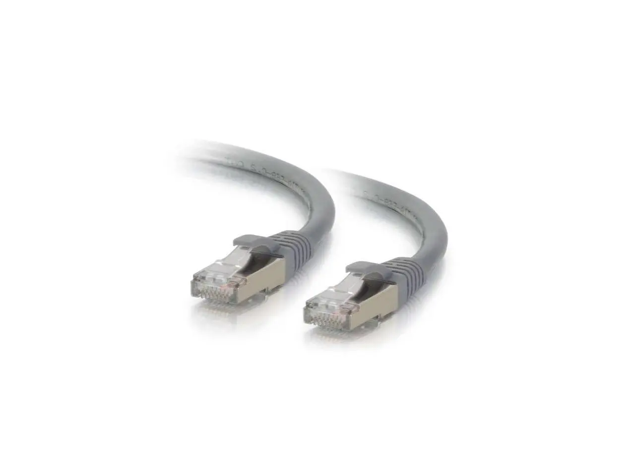 C2G 00786 Cat6 Cable - Snagless Shielded Ethernet Network Patch Cable, Gray (15 Feet, 4.57 Meters)