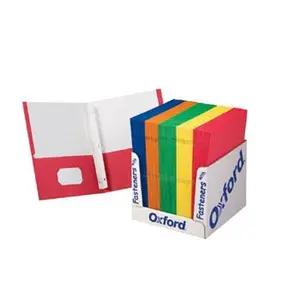 Tops Products ESS50764 School Grade Twin Pocket Folders With Fasteners 100 Per Box