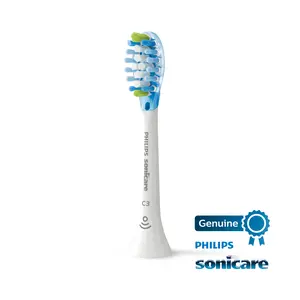 Philips Sonicare Premium Plaque Control replacement toothbrush heads, HX9042/65, Smart recognition, White 2-pk Handle Cleansing