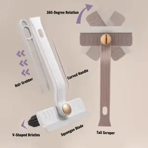 Multifunctional 4-In-1 Rotating Gap Brush, Bathroom Tile Cleaning Tool, No Dead Angle Scrubbing Brush, Floor Joint Cleaner